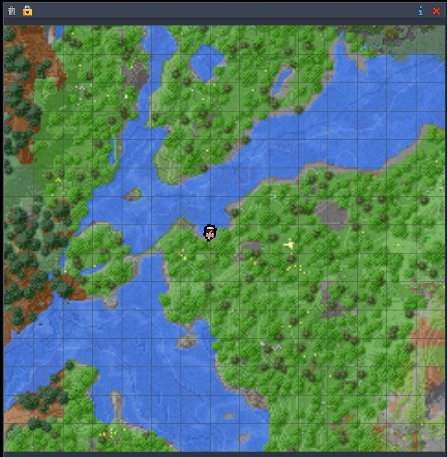 FTB map chunks showing right-click and left-click actions